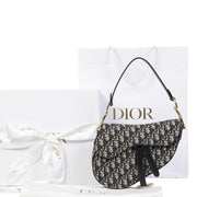 Dior Blue Oblique Saddle Bag