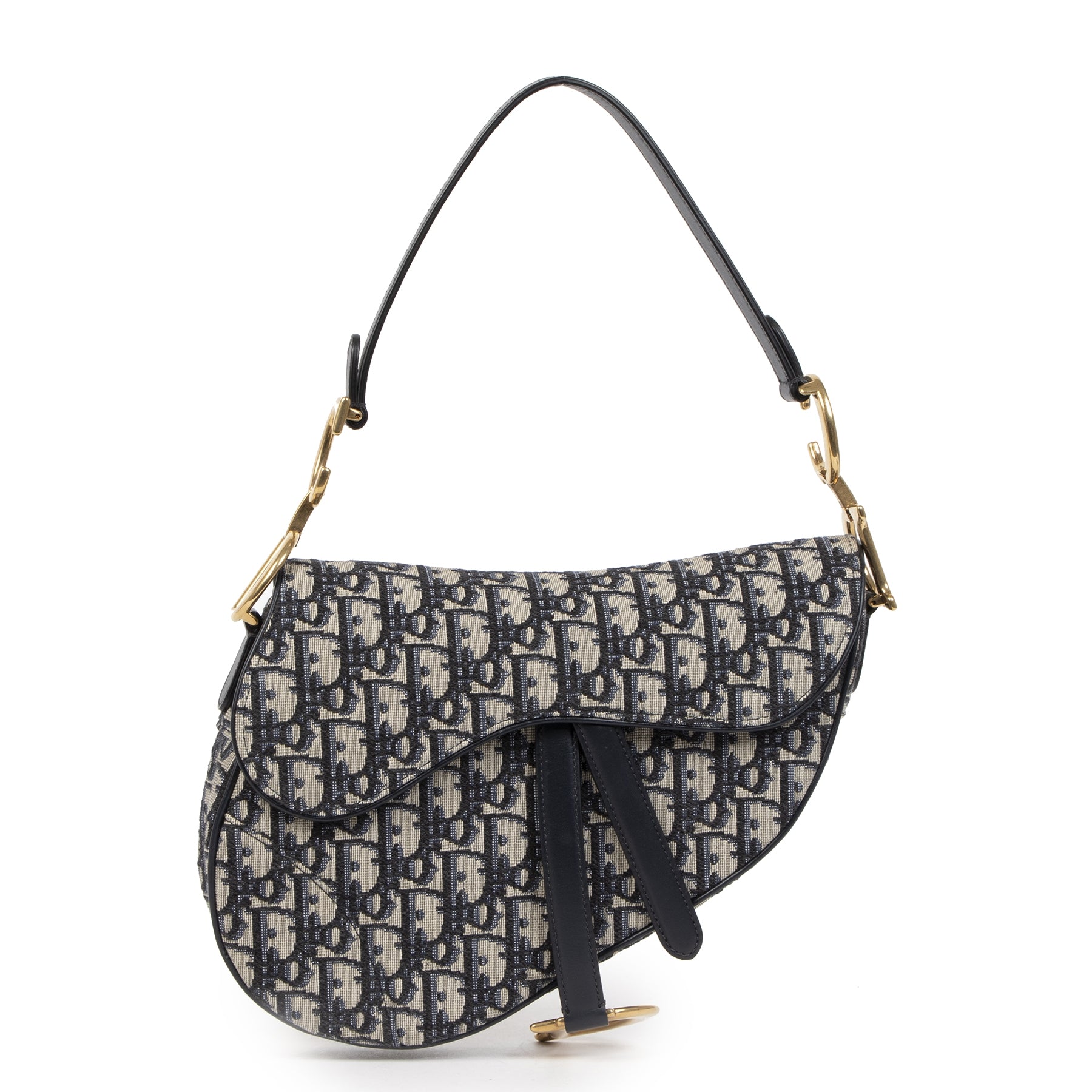 Dior Blue Oblique Saddle Bag