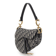 Dior Blue Oblique Saddle Bag