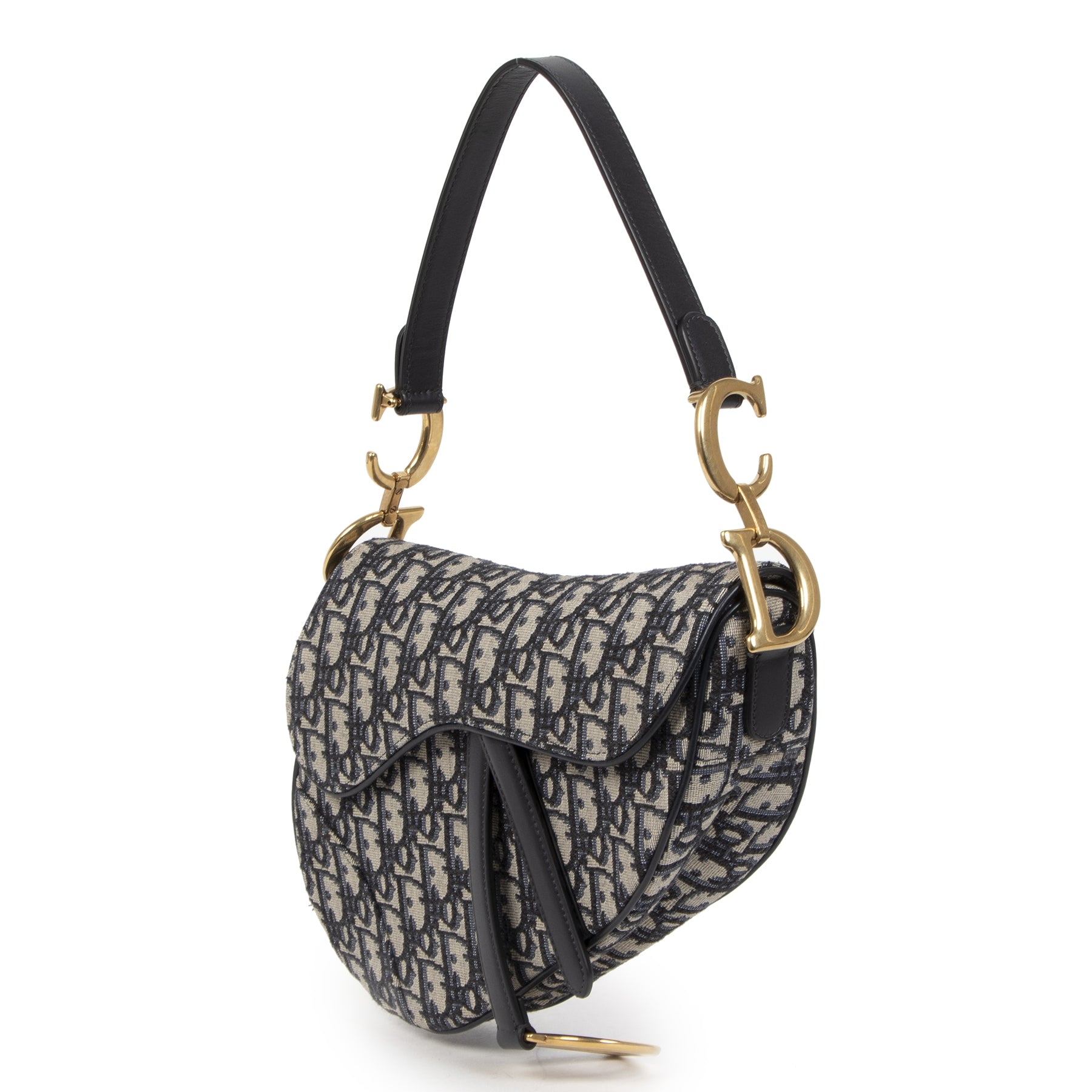 Dior Blue Oblique Saddle Bag