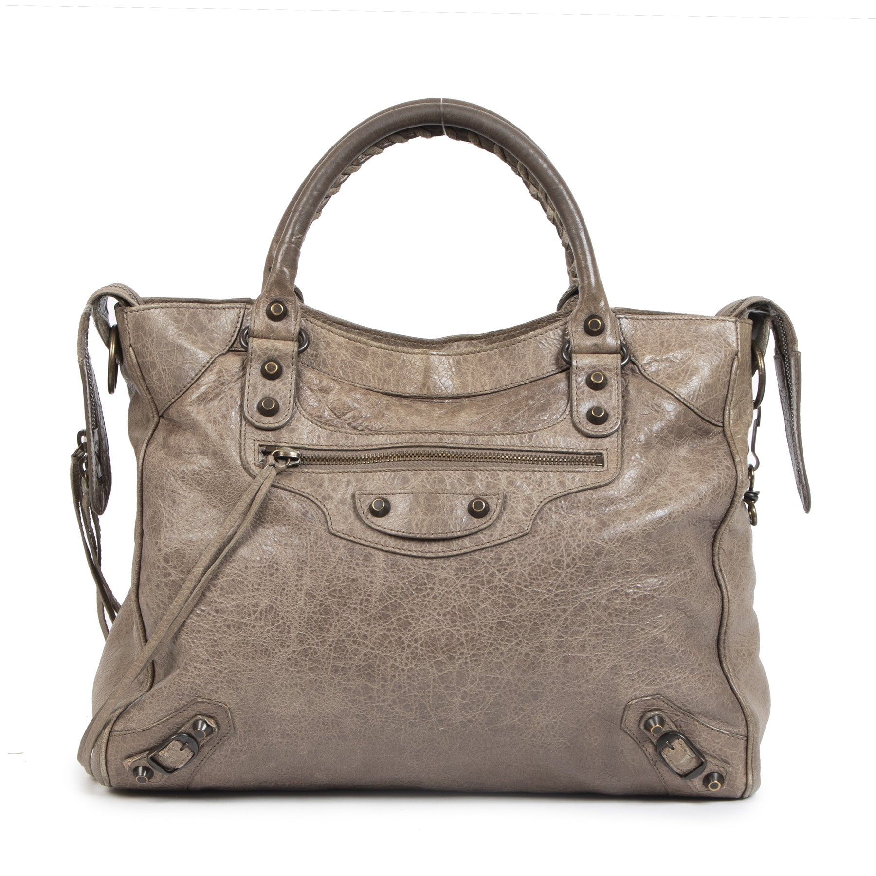 Authentieke tweedehands Balenciaga Vélo lederen tassen juiste prijs veilig online shoppen luxe merken webshop winkelen Antwerpen België mode fashion