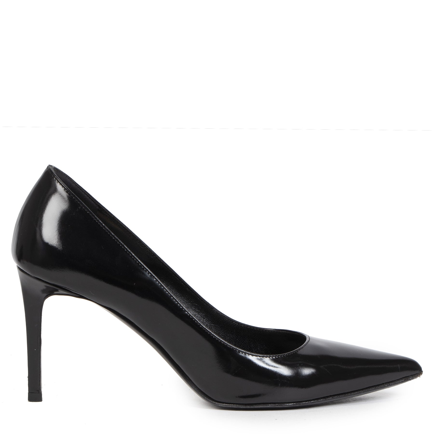 Authentieke tweedehands Saint Laurent zwarte pumps juiste prijs veilig online shoppen luxe merken webshop winkelen Antwerpen België mode fashion