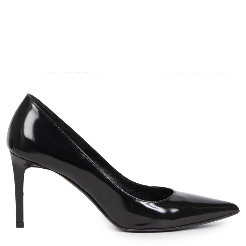 Authentieke tweedehands Saint Laurent zwarte pumps juiste prijs veilig online shoppen luxe merken webshop winkelen Antwerpen België mode fashion