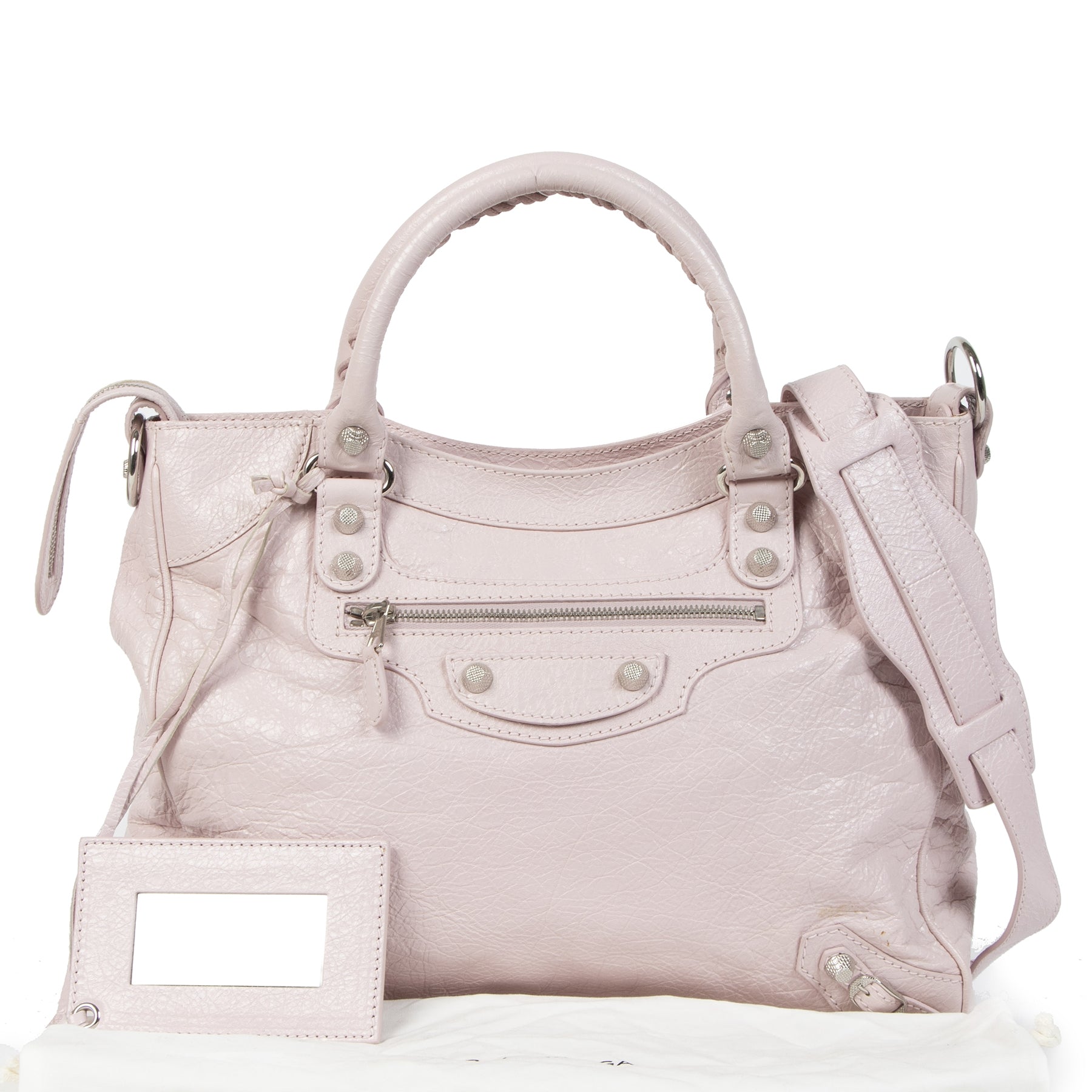 Balenciaga Light Pink Velo Top Handle Bag
