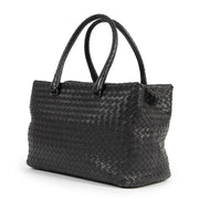 Bottega Veneta Black Intrecciato Shoudler Bag