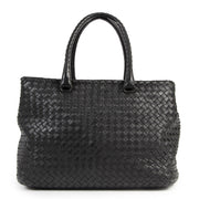 Bottega Veneta Black Intrecciato Shoudler Bag