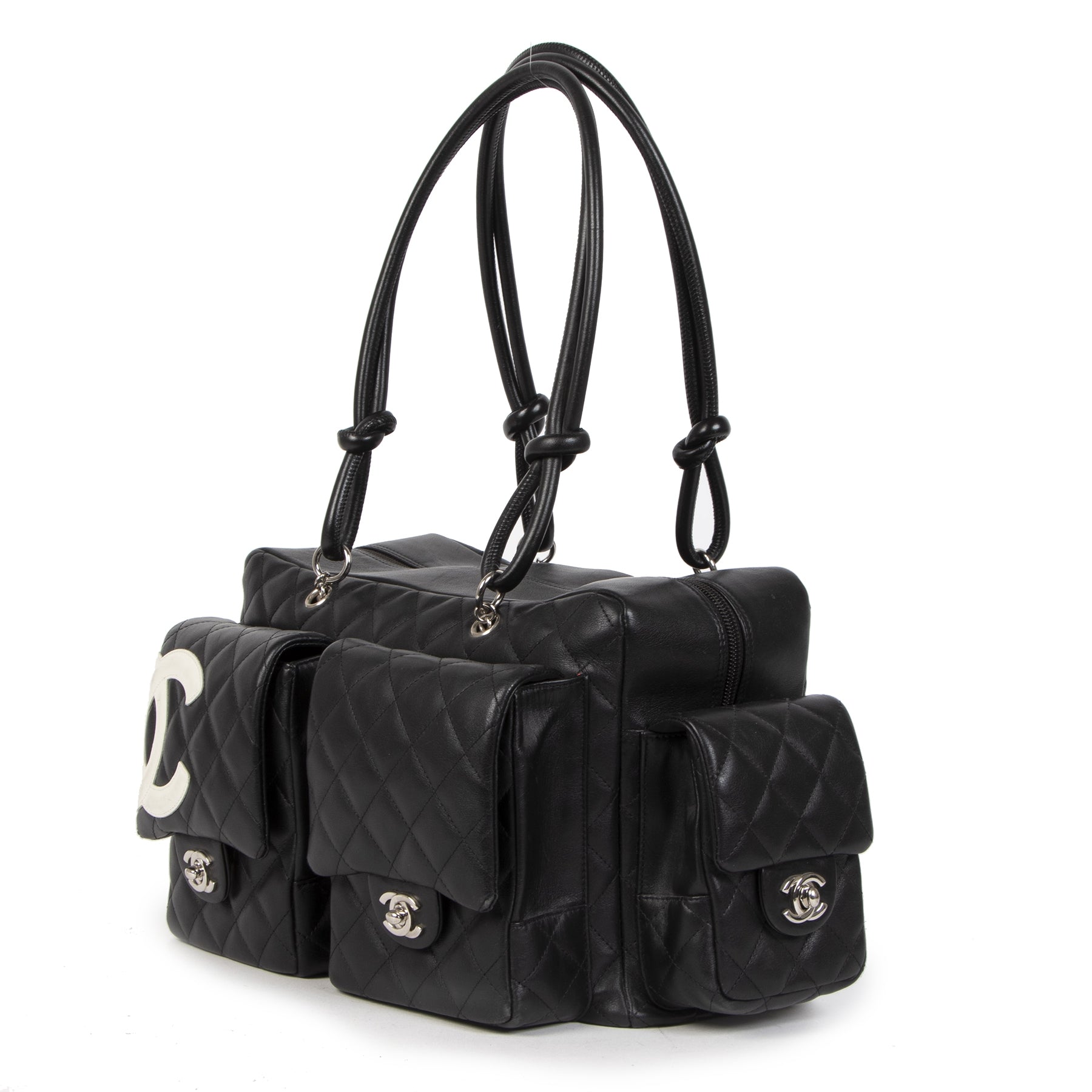 Koop Authentieke tweedehands Chanel Cambon Reportage Bag Black aan de juiste prijs online is alle veiligheid LabelLOV luxe merken Antwepen België