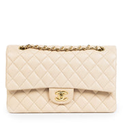 Chanel Nude Lambskin Classic Flap Bag GHW