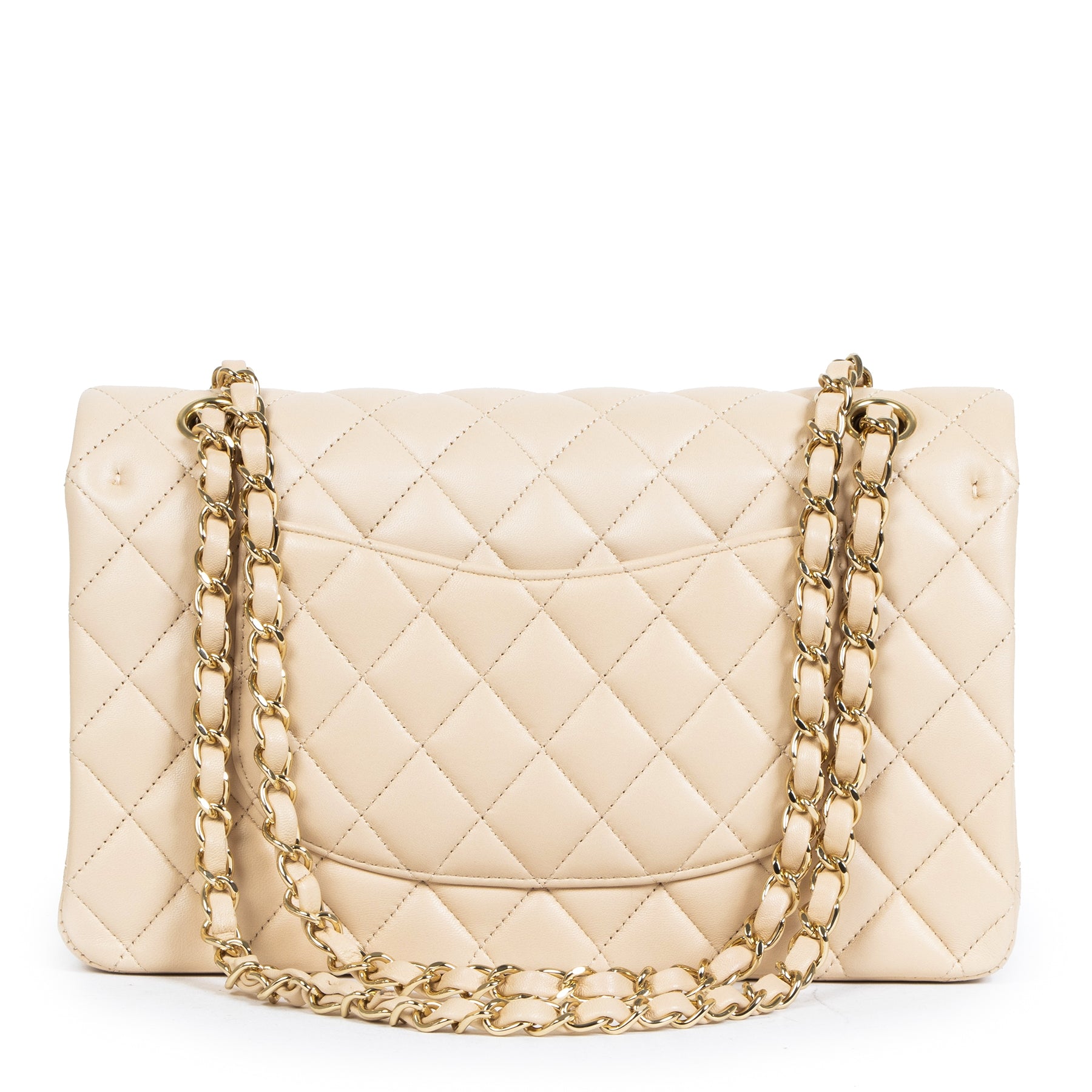 Chanel Nude Lambskin Classic Flap Bag GHW online tegen de beste prijs