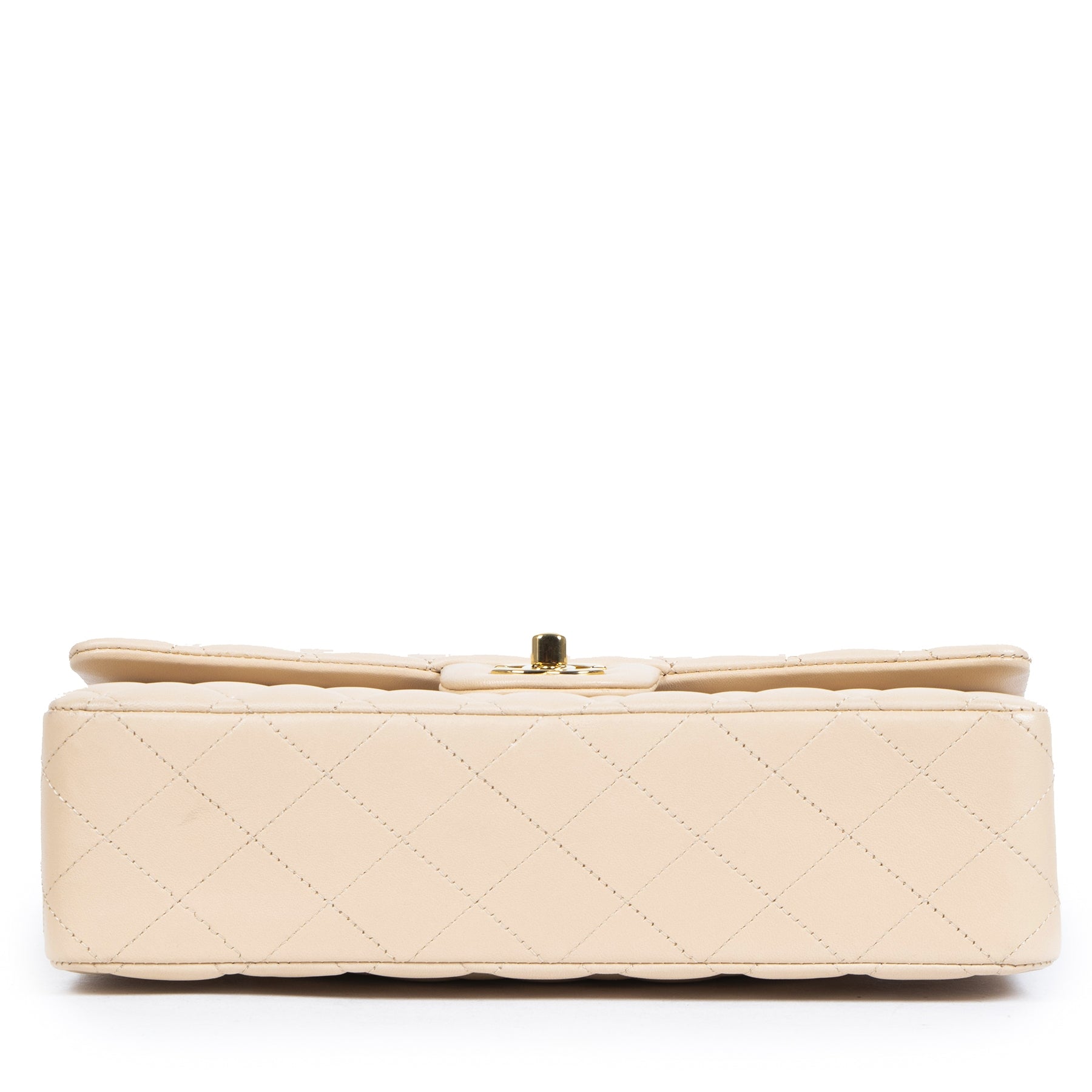 Chanel Nude Lambskin Classic Flap Bag GHW