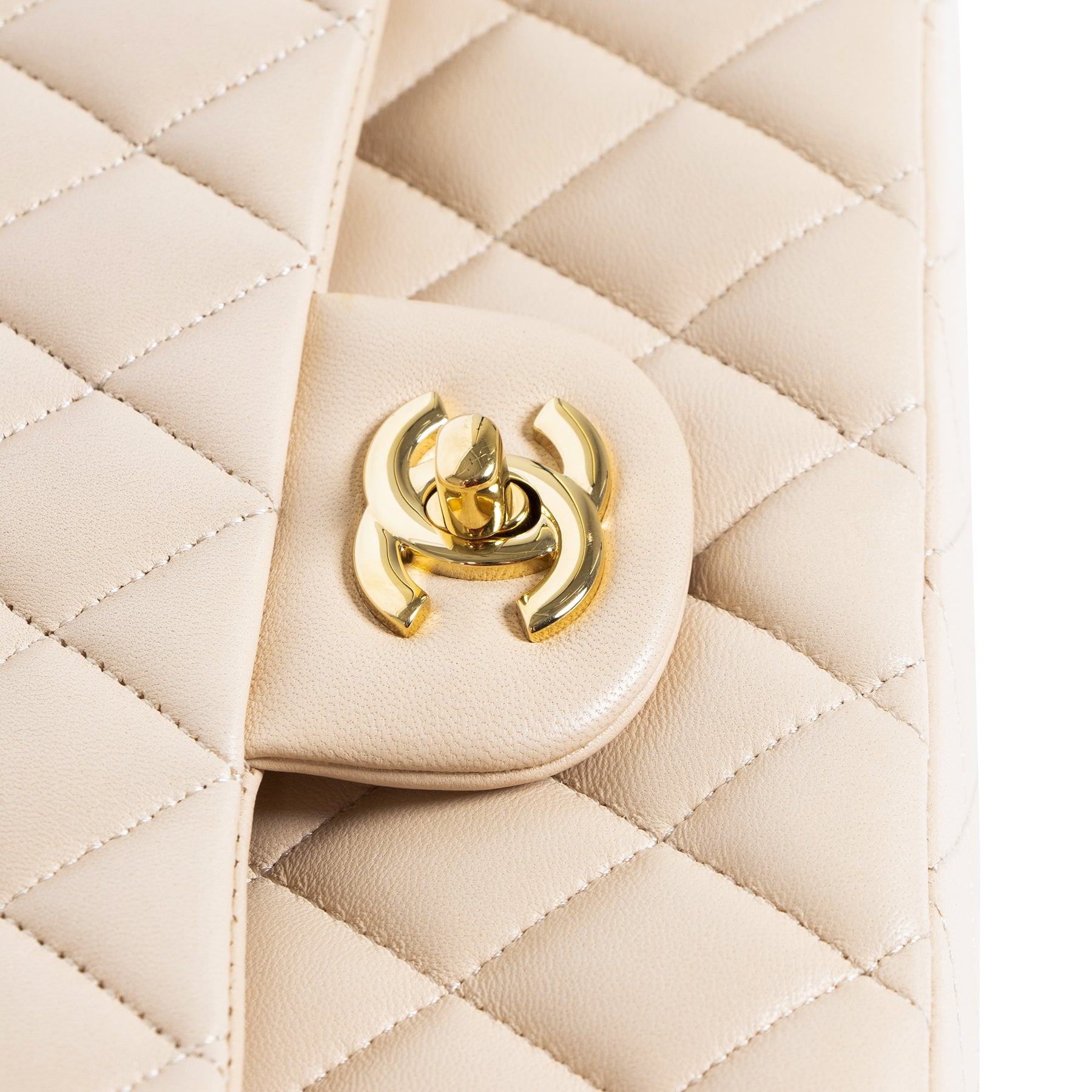 Chanel Nude Lambskin Classic Flap Bag GHW