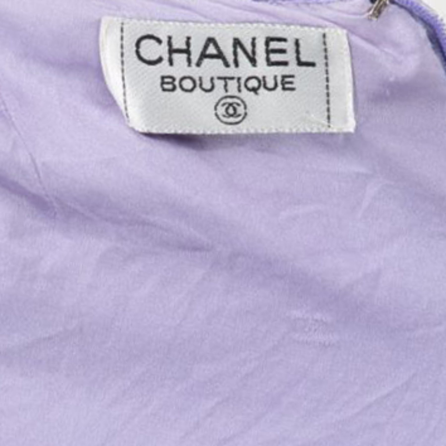Chanel Purple Tweed Suit - Size 34