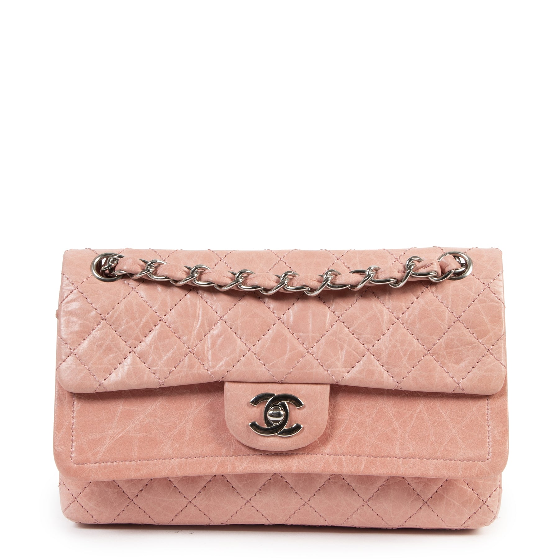 shop safe online Chanel Pink Classic Double Flap Bag