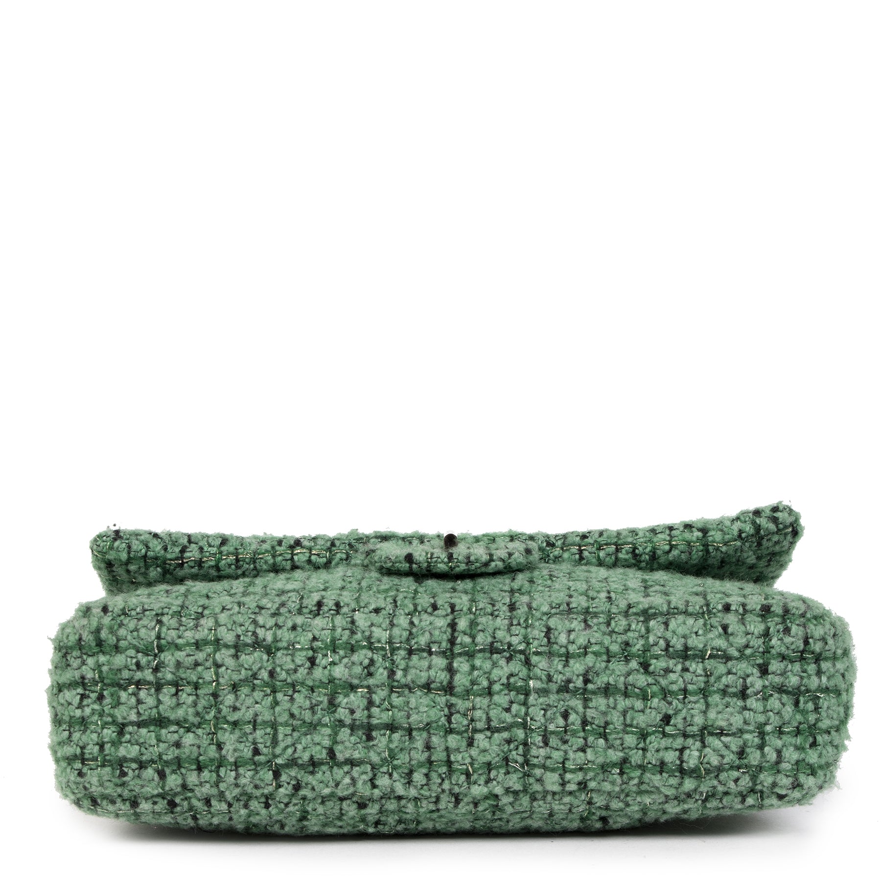 Koop Chanel Green Wool Fabric Flap Bag aan de juiste prijs in alle veiligheid online LabelLOV luxe merken Antwerpen België