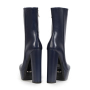koop tweedeheands Gucci Blue Leather Platform Boots - size 35