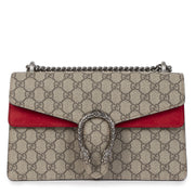 Gucci Dionysus GG Supreme Coated Canvas and Red Suede Shoulder Bag