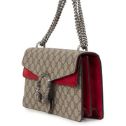 Gucci Dionysus GG Supreme Coated Canvas and Red Suede Shoulder Bag te koop online