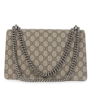 Bent u op zoek naar een authentieke designer Gucci Dionysus GG Supreme Coated Canvas and Red Suede Shoulder Bag?