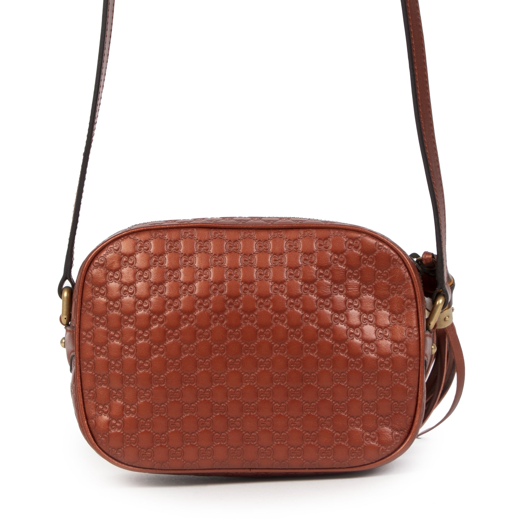 uy and sell 100% authentic Gucci Bronze Metallic Microguccissima Sunshine Crossbody Bag