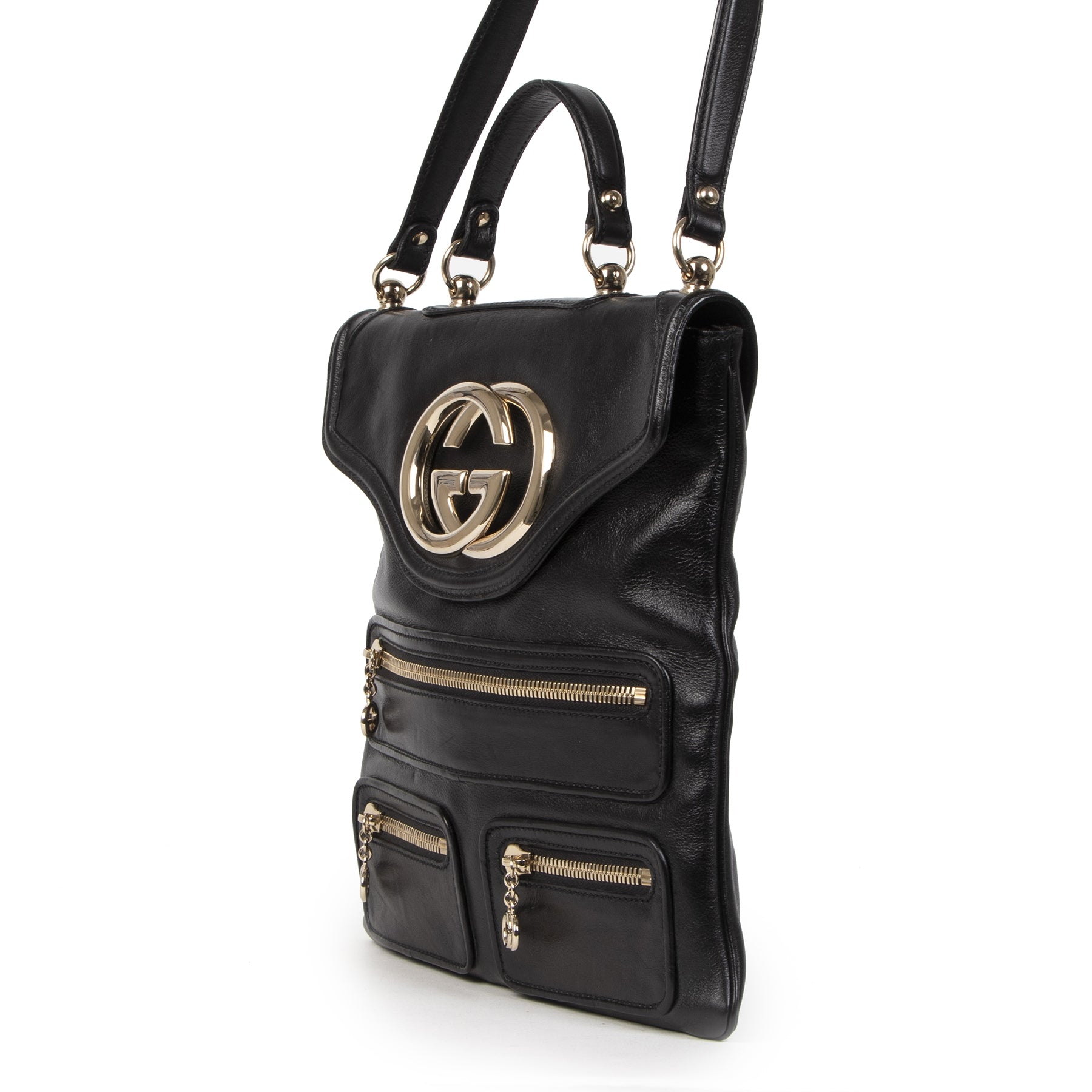 Authentique seconde-main vintage Gucci Britt Messenger Bag achète en ligne webshop LabelLOV