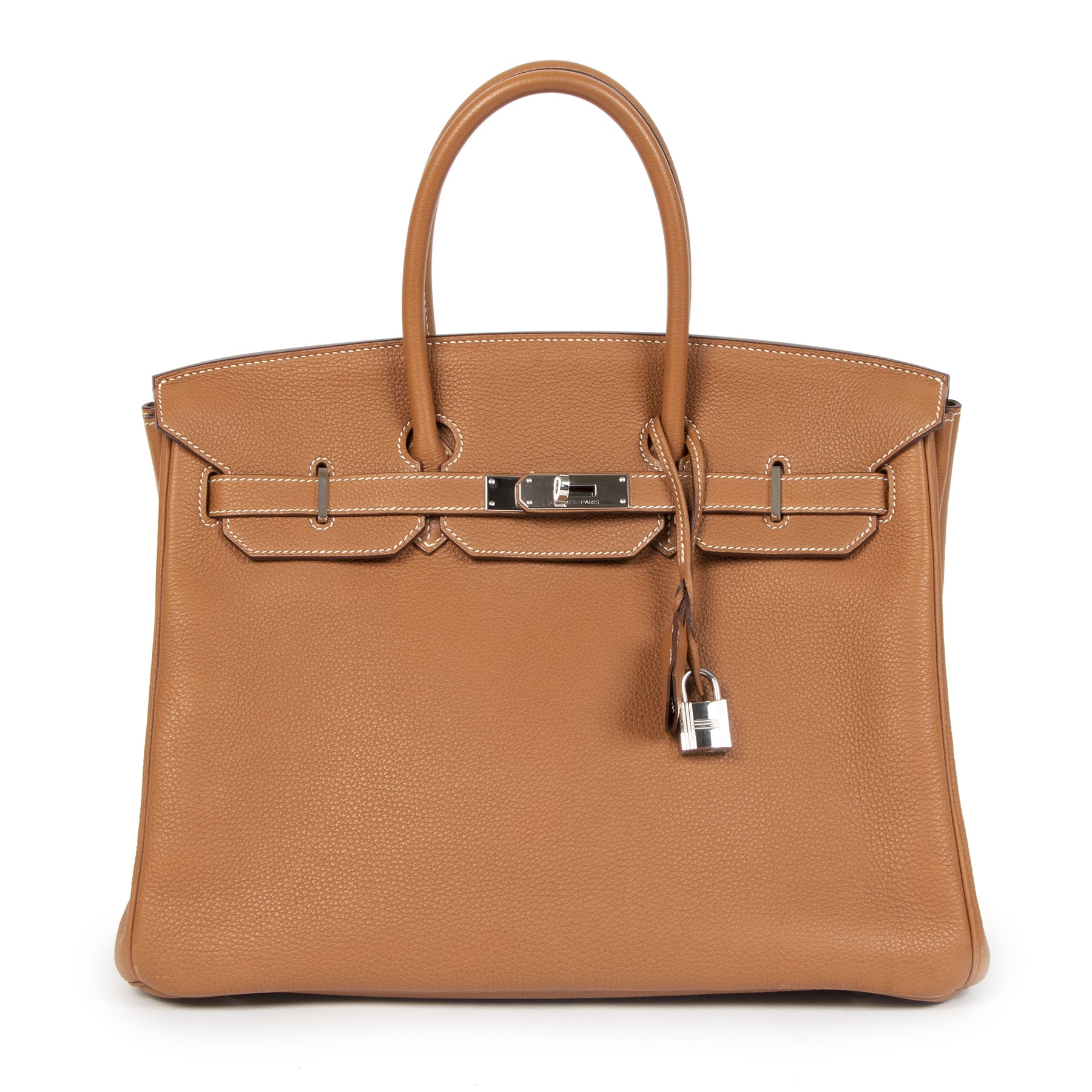 Hermes Birkin 35cm Gold Togo GHW aan de juiste prijs online in alle veiligheid bij LabelLOV Antwerpen België tweedehands luxe merken