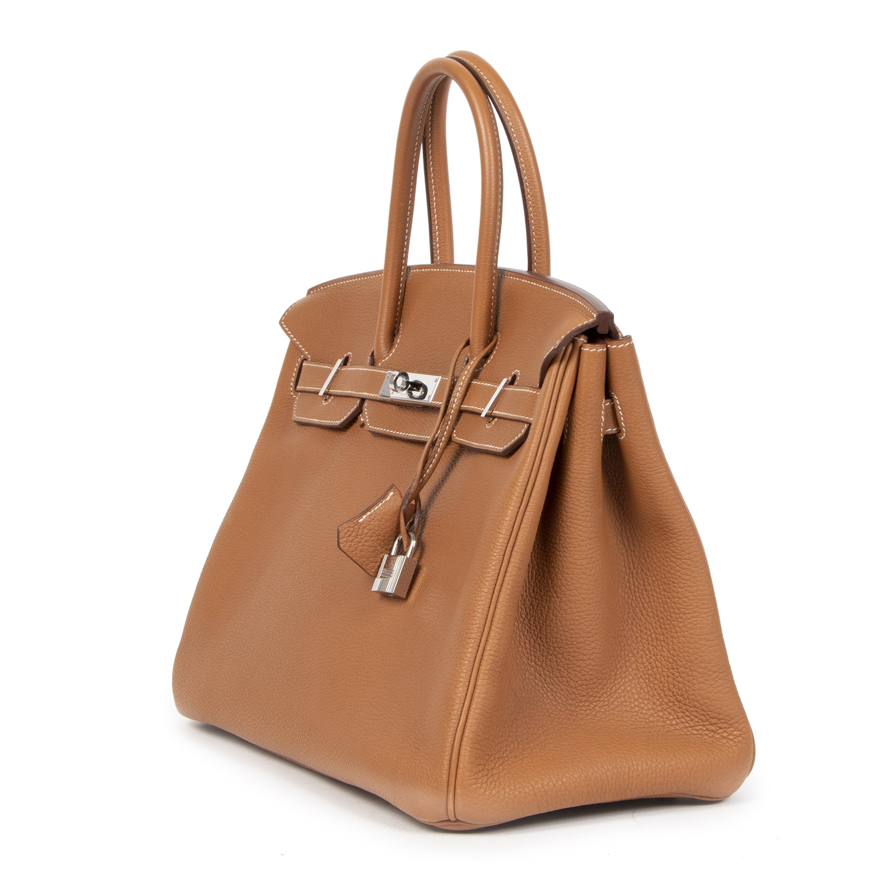 Luxury Brand secondhand Hermes Birkin 35cm Gold Togo Leather GHW at the right price at LabelLOV Antwerp Belgium