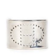 Authentic secondhand Hermès Sterling Silver Eclipse Cuff - Small designer accessories designer brands fashion luxury vintage webshop safe secure online shopping worldwide shipping delivery Antwerp Belgium
