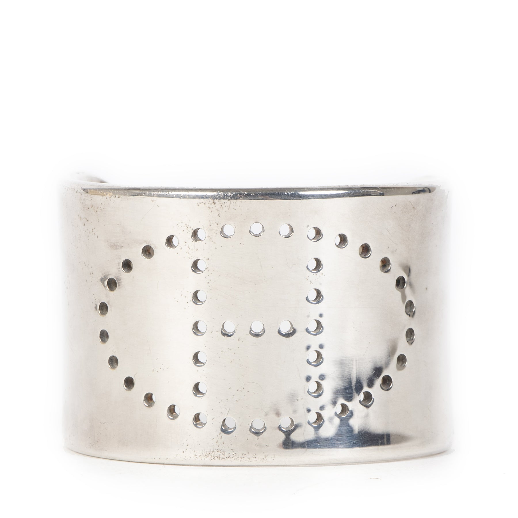 Authentic secondhand Hermès Sterling Silver Eclipse Cuff - Small designer accessories designer brands fashion luxury vintage webshop safe secure online shopping worldwide shipping delivery Antwerp Belgium