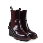 Veilig online kopen van authentieke Hermès Burgundy leder ness enkellaarzen maat 35 in zeer goede staat.