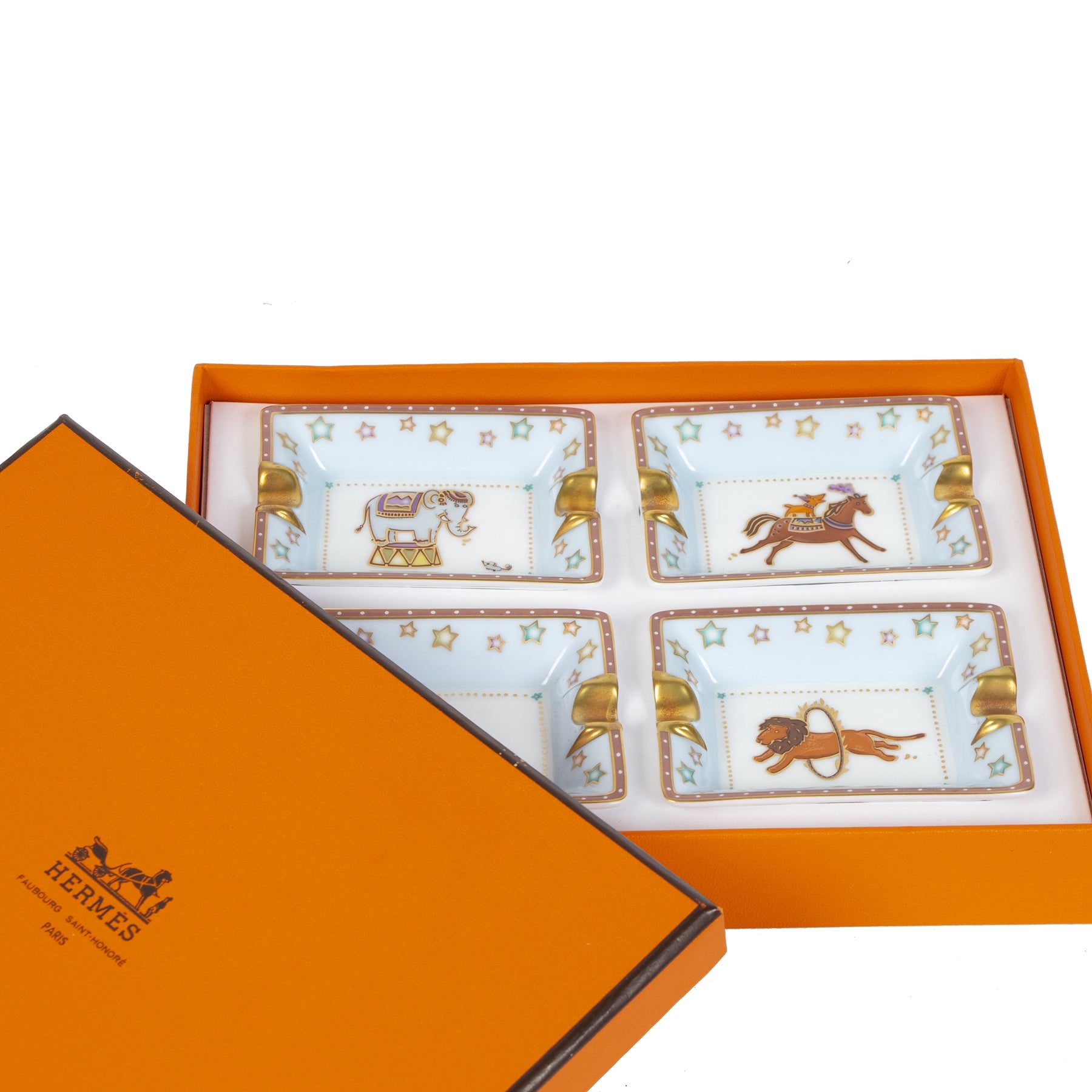 Hermès Set Circus Mini Ashtrays