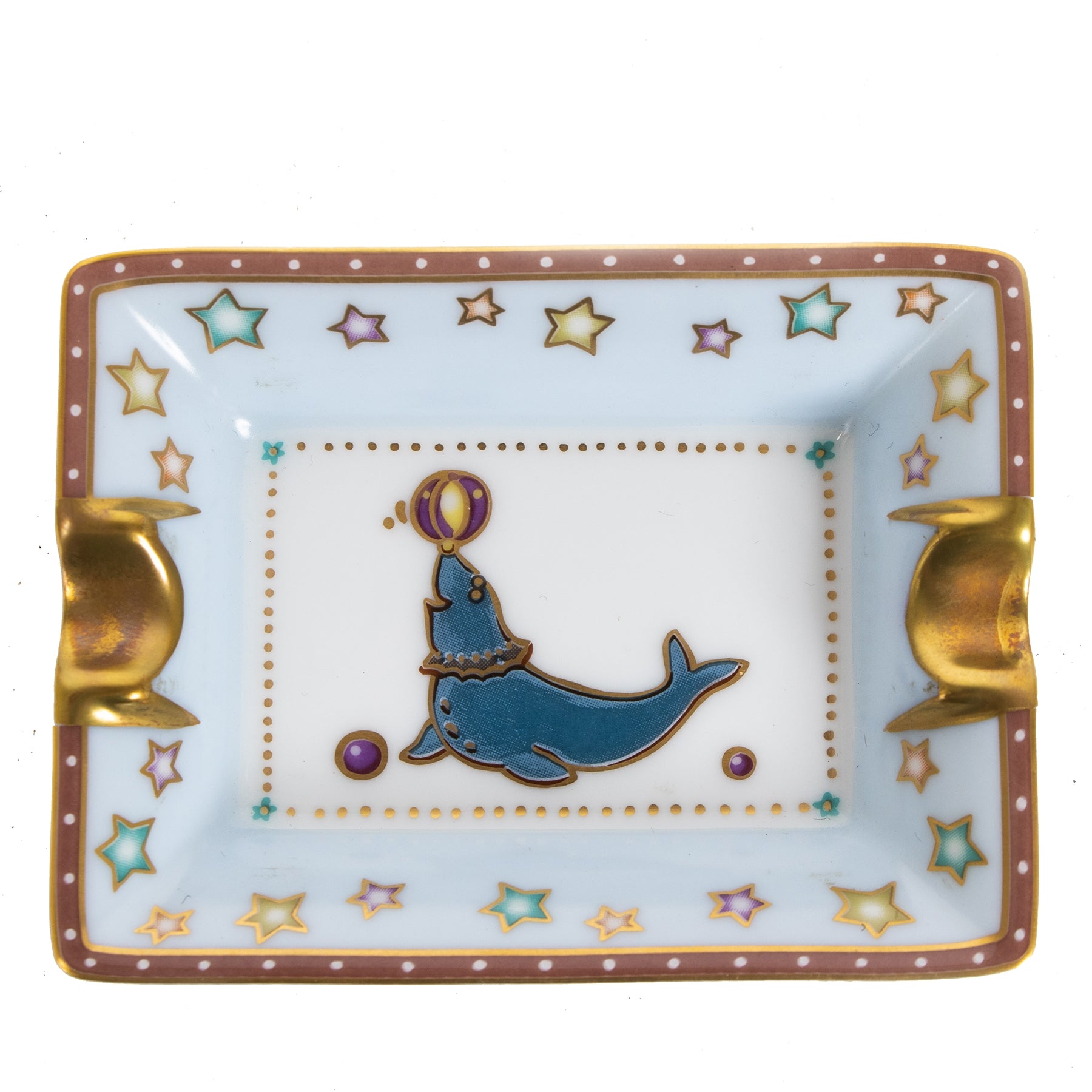100% authentique Hermès Set Circus Mini Ashtrays