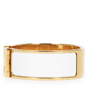Authentic secondhand Hermès White Clic Clac Bracelet Small designer accessories jewelry designer brands luxury vintage webshop safe secure online shopping worldwide shipping