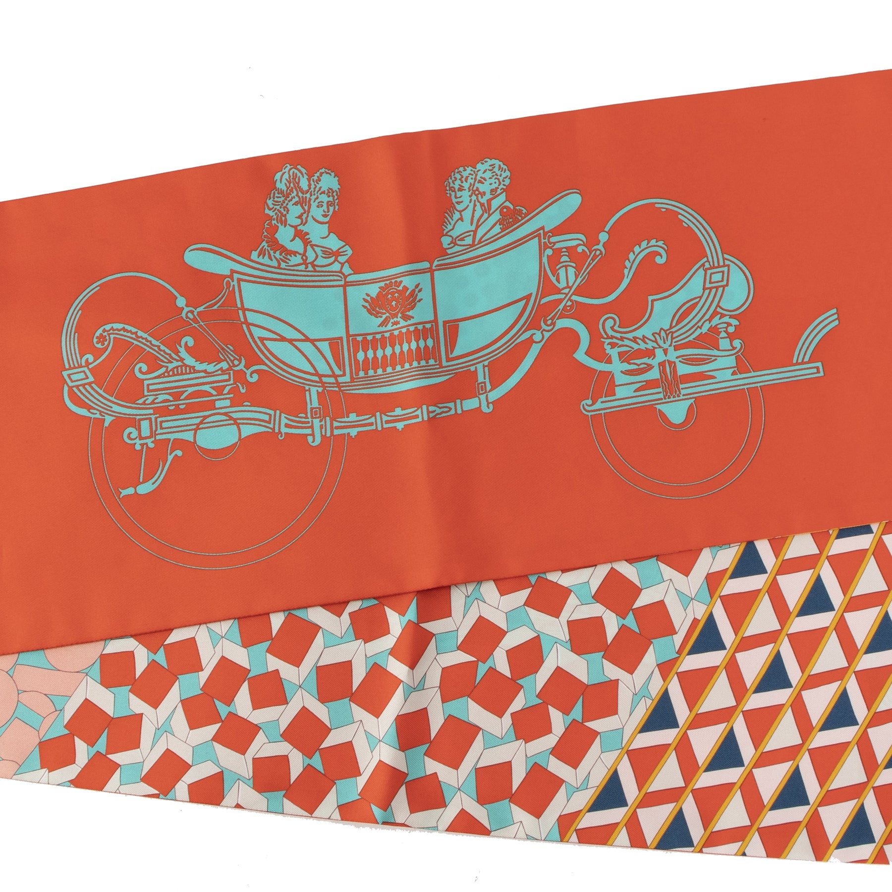 Authentic second-hand vintage Hermes Maxi-Twilly Ex-Libris En Cravates Scarf buy online webshop LabelLOV