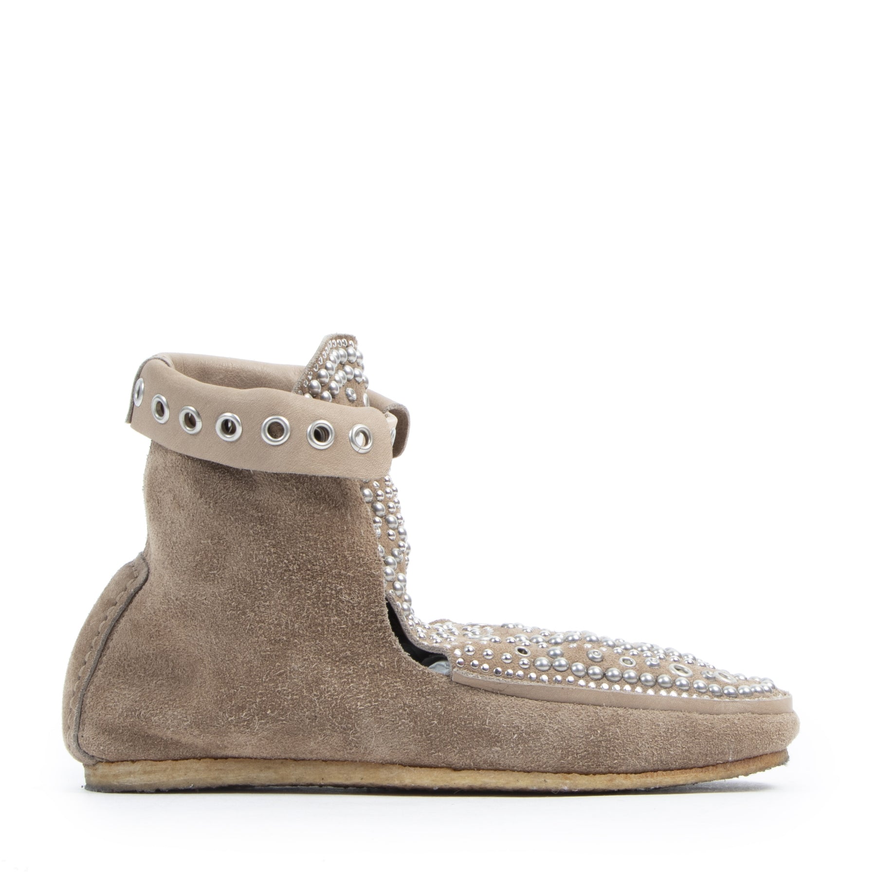 Authentic second-hand vintage Isabel Marant Brown Studded Morley Moccasins - Size 36 koop online webshop LabelLOV