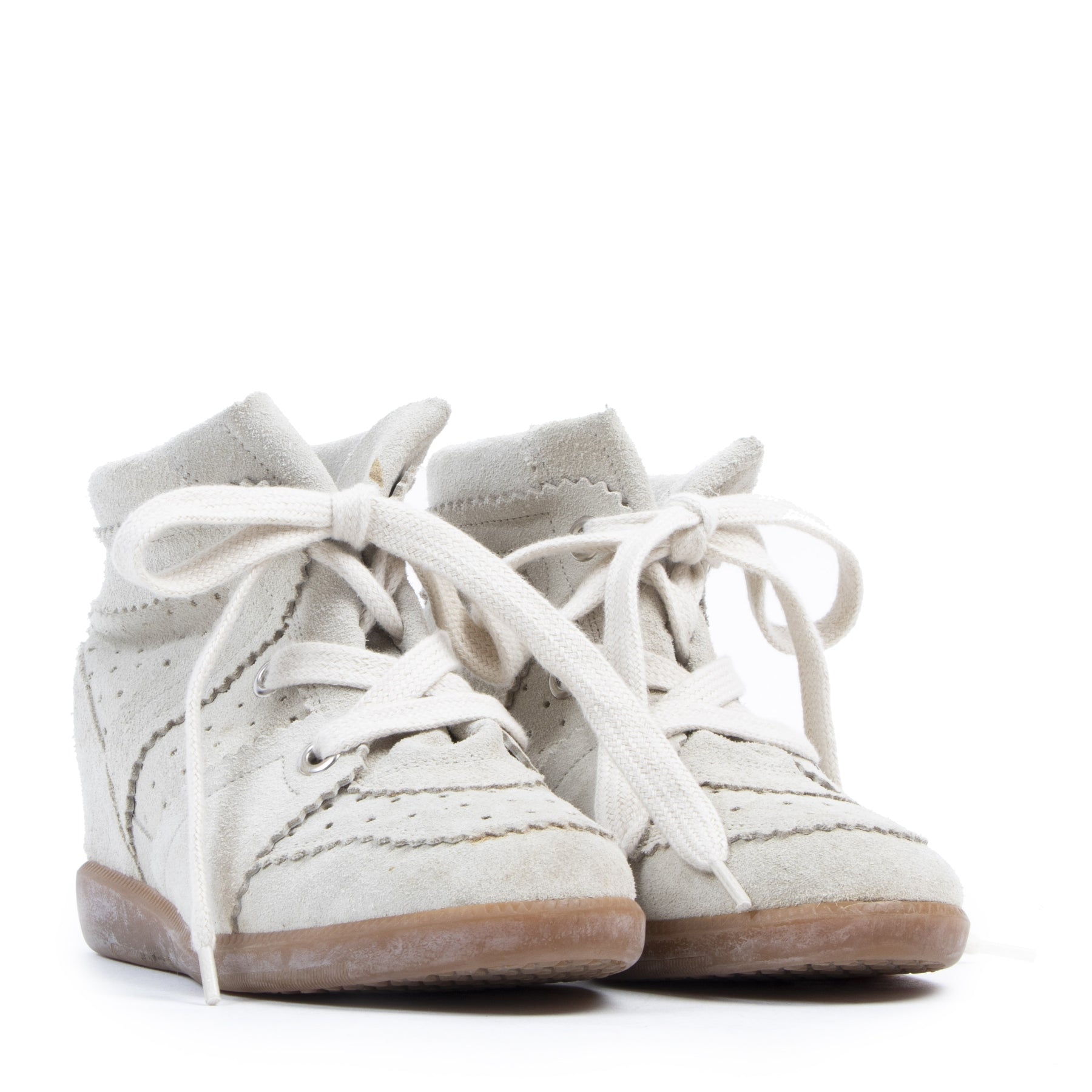 Authentieke tweedehands vintage Isabel Marant Bobby Wedge Sneakers - Size 36 koop online webshop LabelLOV