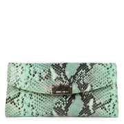 100% authentic and unique Jimmy Choo Green Python Clutch for the best price at Labellov secondhand luxury