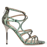 Jimmy Choo Python Cut-Out Sandals pour le meilleur prix chez Labellov and for the best price at Labellov