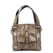 Authentieke Tweedehands Jimmy Choo Python Shoulder Bag juiste prijs veilig online shoppen luxe merken webshop winkelen Antwerpen België mode fashion