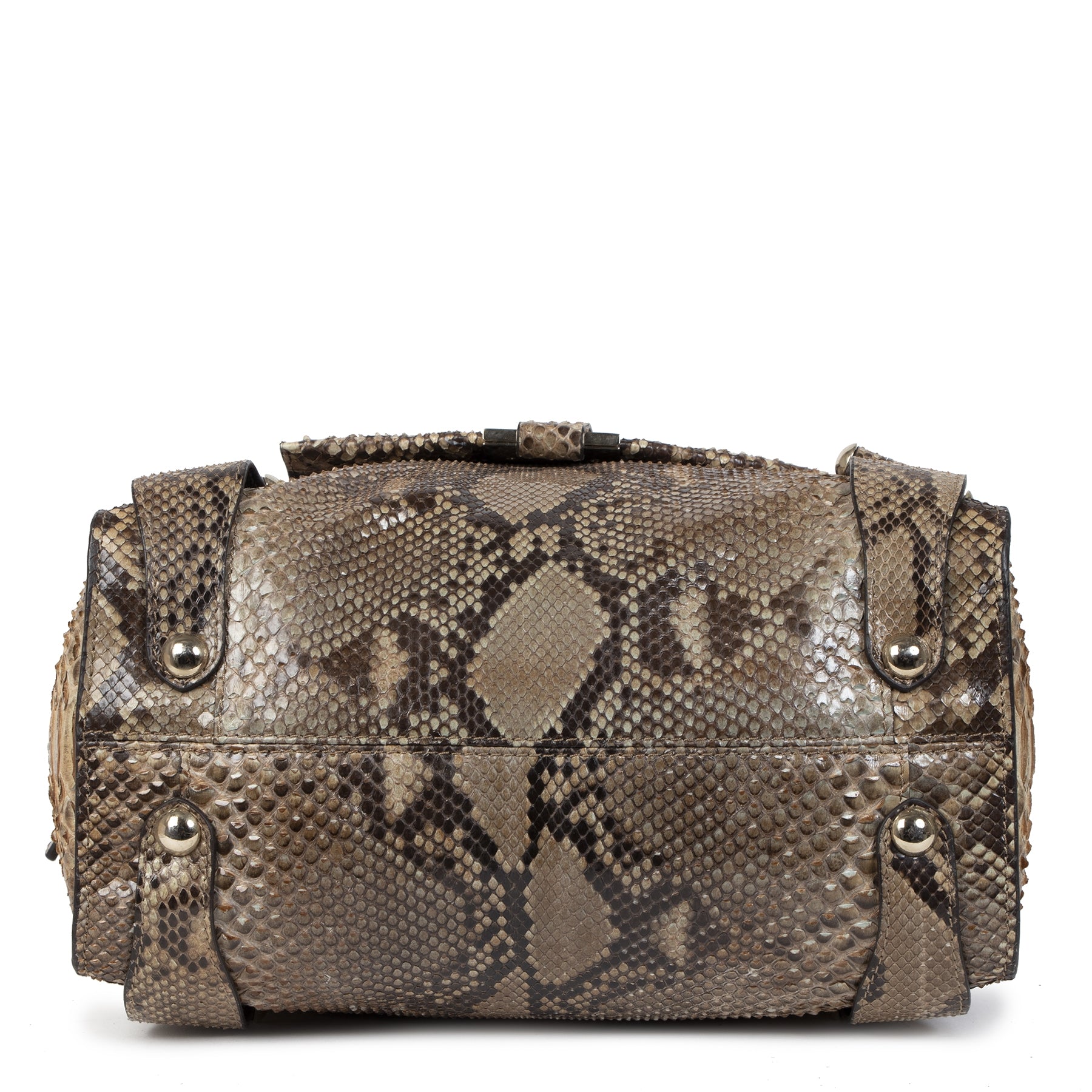 Authentic secondhand Jimmy Choo Python Shoulder Bag designer bags designer brands fashion luxury vintage webshop safe secure online shopping worldwide shipping