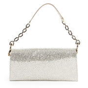 shop safe online Jimmy Choo Silver Glitter Clutch