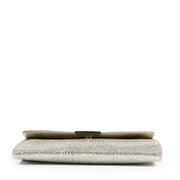 koop veilig online tegen de beste prijs Jimmy Choo Silver Glitter Clutch