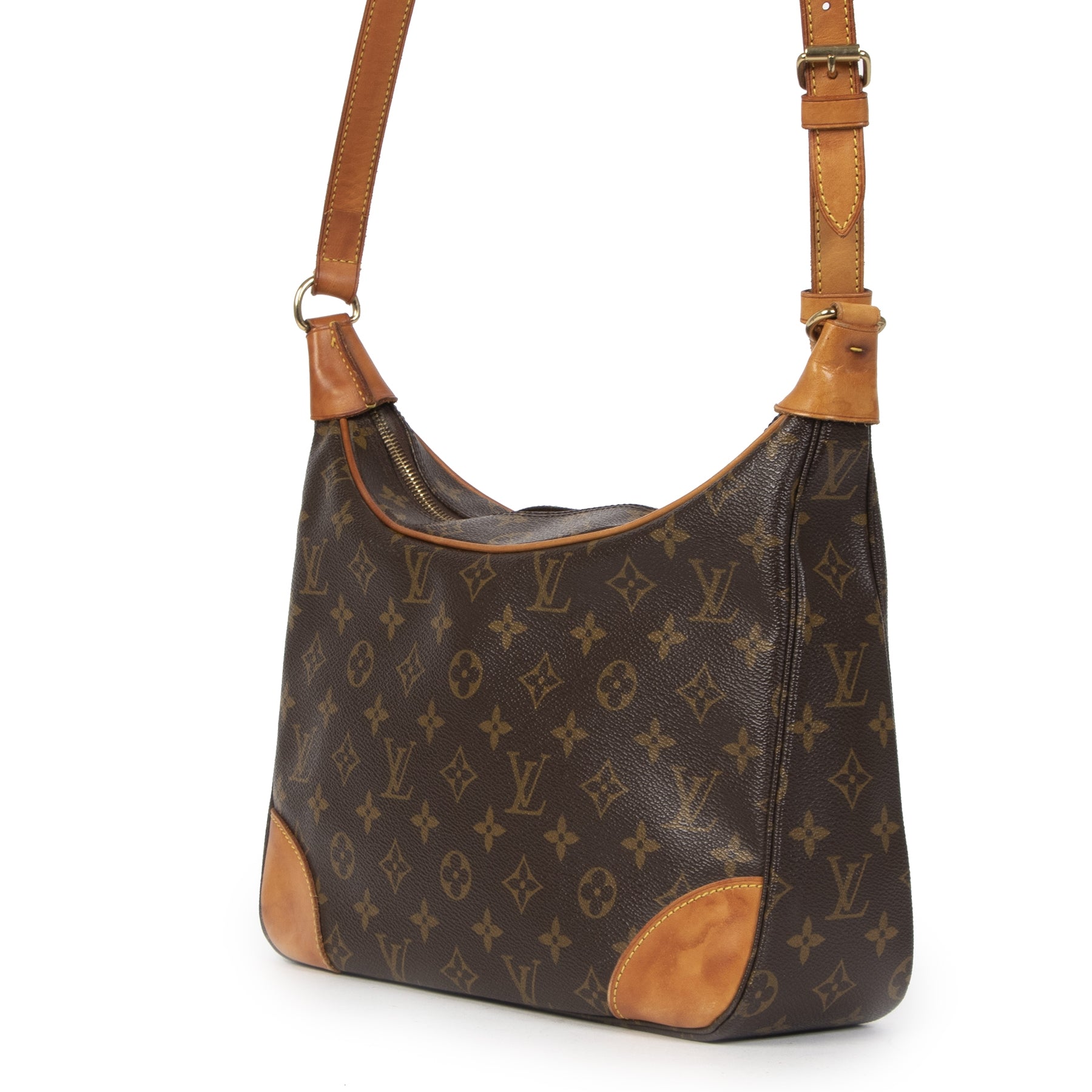 Authentieke Tweedehands Louis Vuitton Monogram Boulogne 30 Bag juiste prijs veilig online shoppen luxe merken webshop winkelen Antwerpen België mode fashion