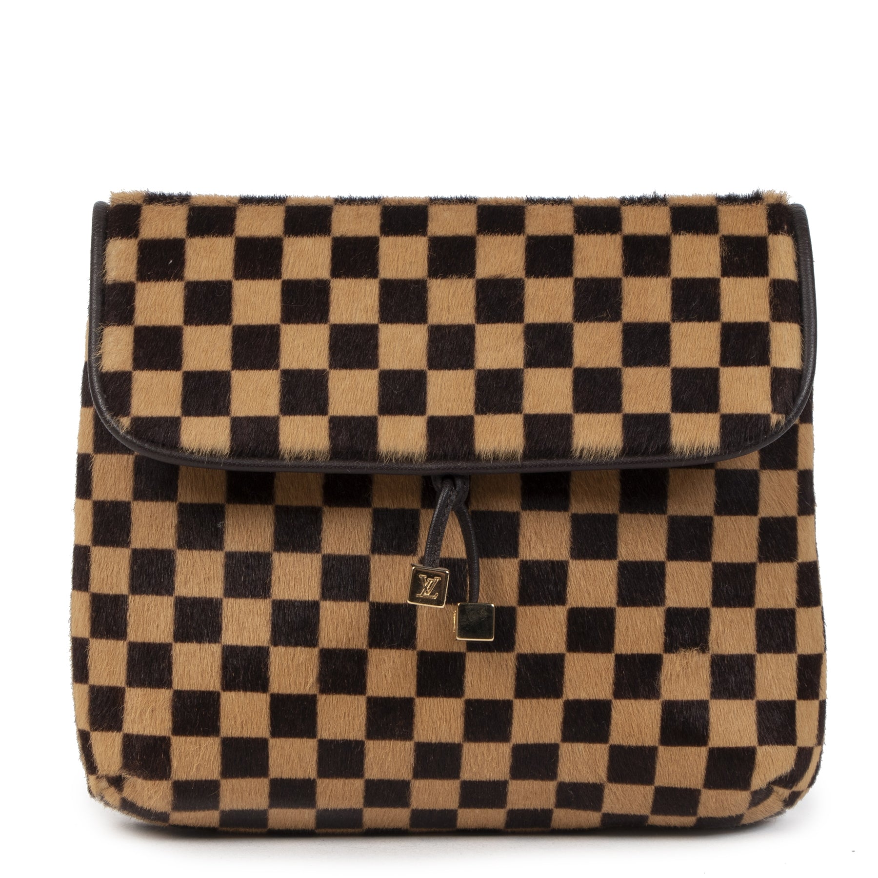 Authentieke Tweedehands Louis Vuitton Damier Pony Hair Crossbody Bag juiste prijs veilig online shoppen luxe merken webshop winkelen Antwerpen België mode fashion
