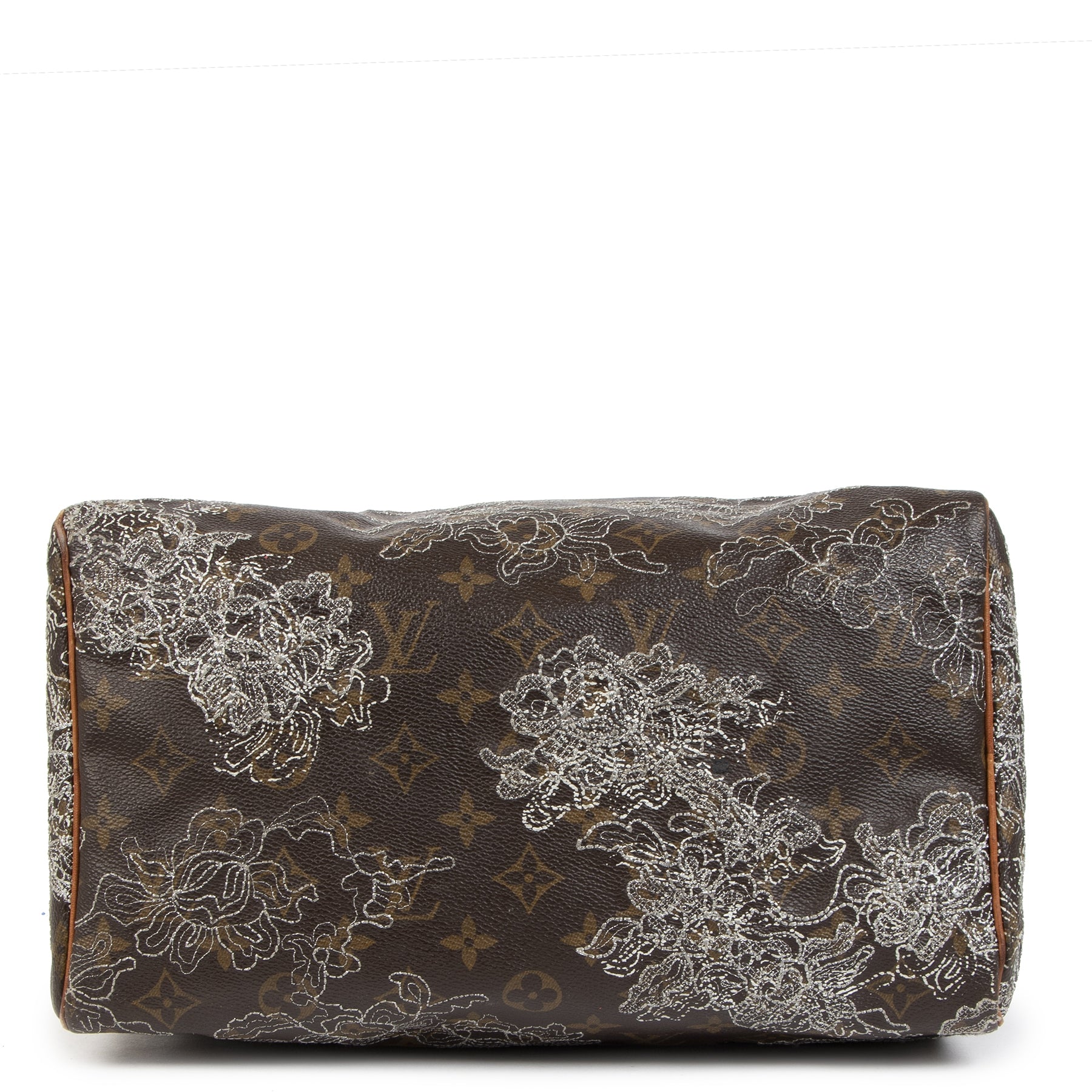 Authentique seconde-main vintage Louis Vuitton Limited Edition Speedy Dentelle 30 Bag achète en ligne webshop LabelLOV