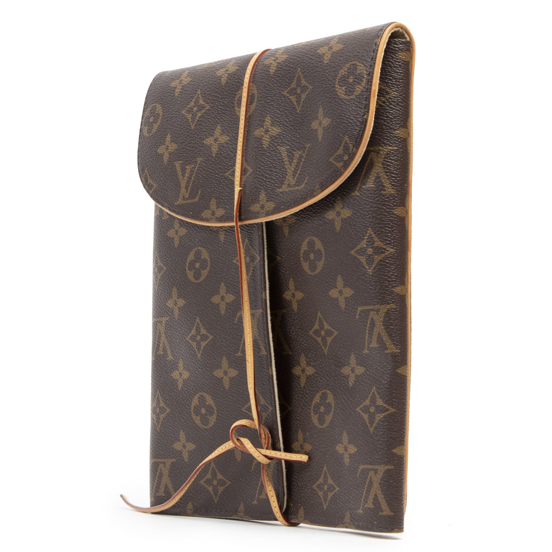 Authentic second-hand vintage Louis Vuitton Monogram Jewellery Travel Pouch buy online webshop LabelLOV