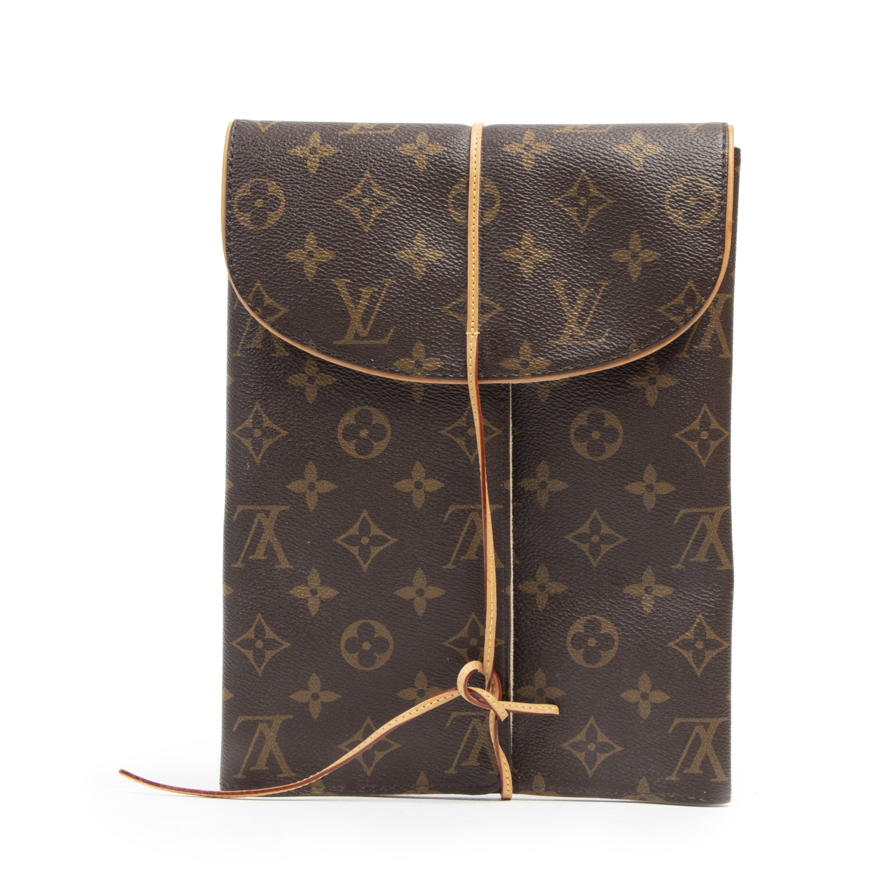 Authentic second-hand vintage Louis Vuitton Monogram Jewellery Travel Pouch buy online webshop LabelLOV