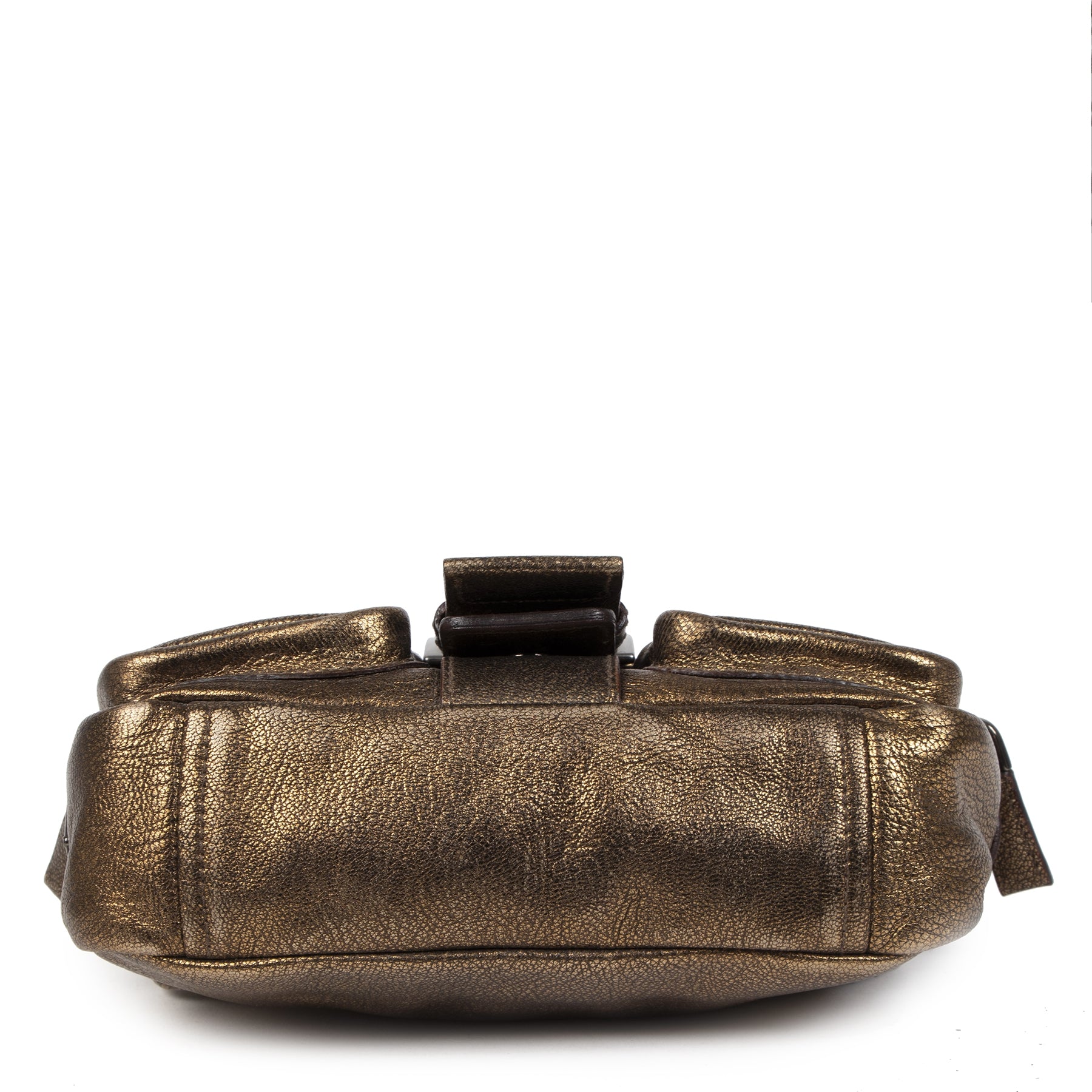 Authentic second-hand vintage Prada Bronze Sandalo Mini Pocket Bag buy online webshop LabellOV