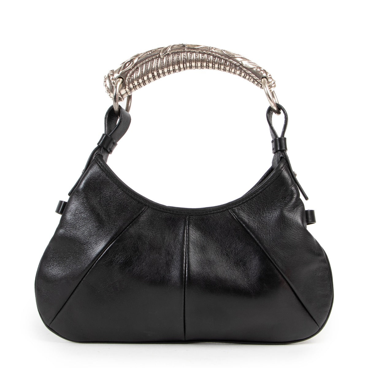 Buy in very good condition a Saint Laurent Black Mini Mambosa Shoulder Bag