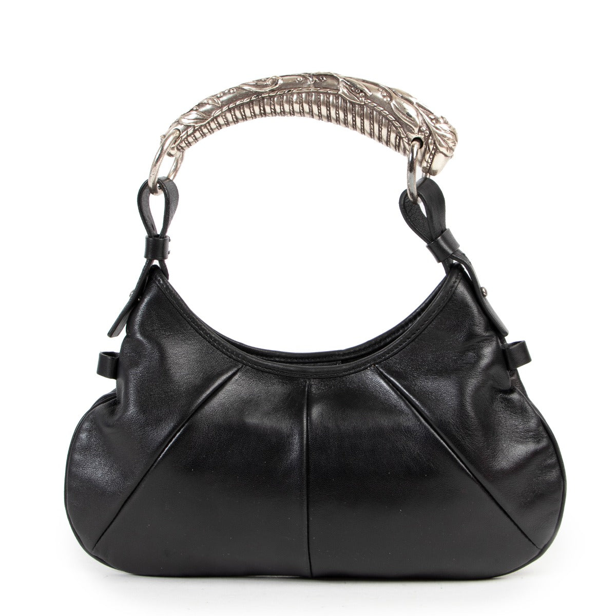 Buy Saint Laurent Black Mini Mambosa Shoulder Bag reliably.
