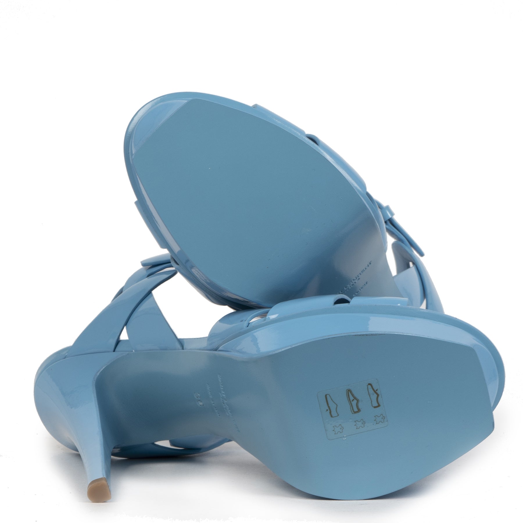 Yves Saint Laurent Baby Blue Classic Tribute Pumps - size 36